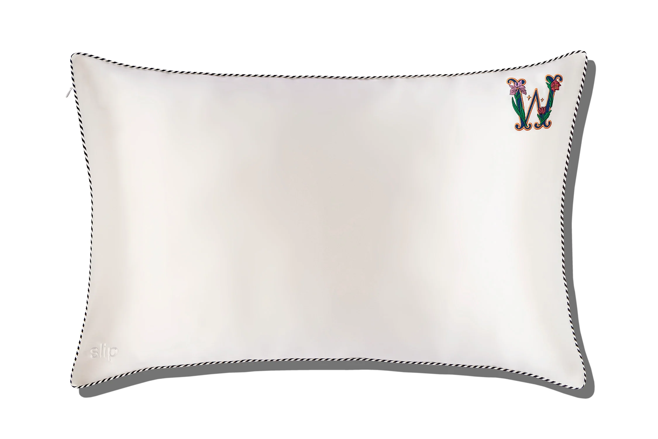 Initial Collection White Queen Zippered Pillowcase - Image 26