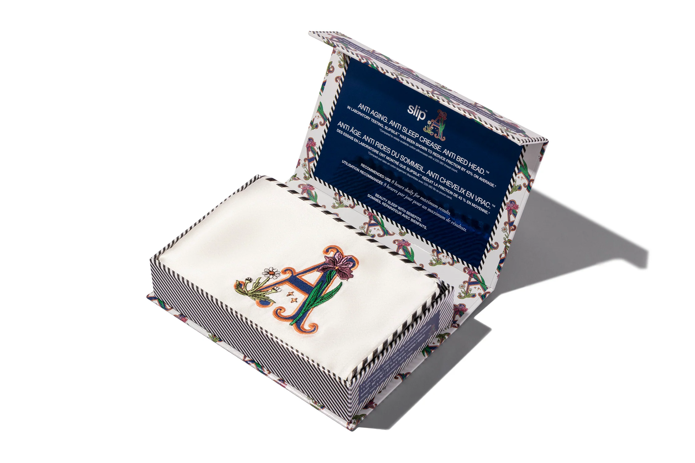 Initial Collection White Queen Zippered Pillowcase - Image 4