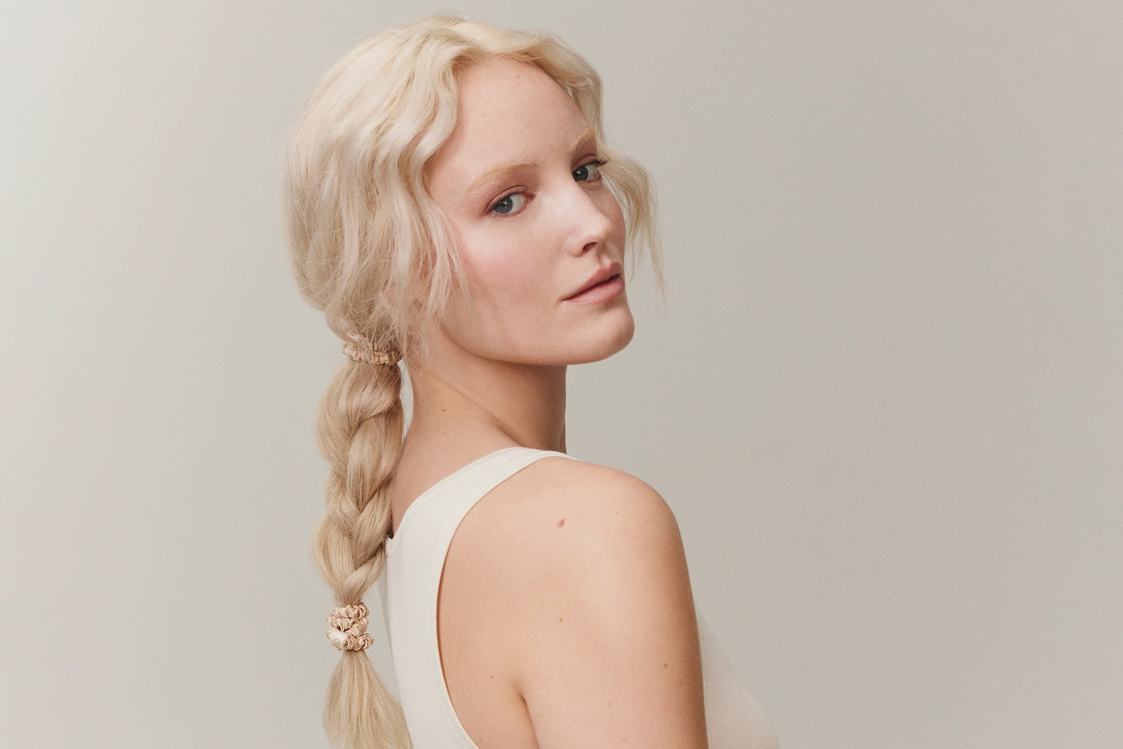 Back To Basics Blonde Skinny Scrunchies - Image 6