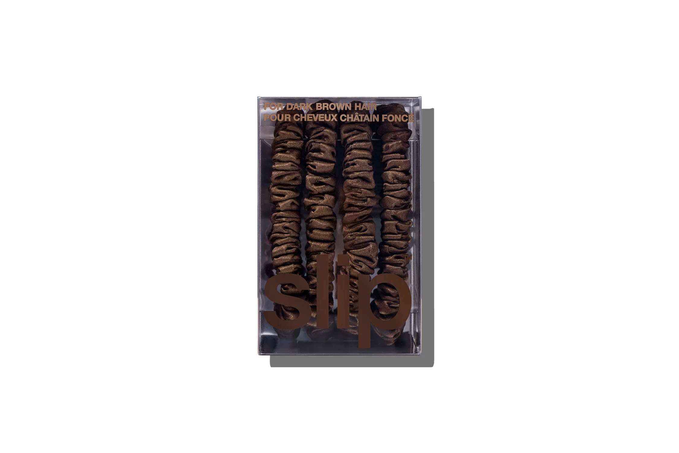 Back To Basics Dark Brown Skinny Scrunchies - Image 3
