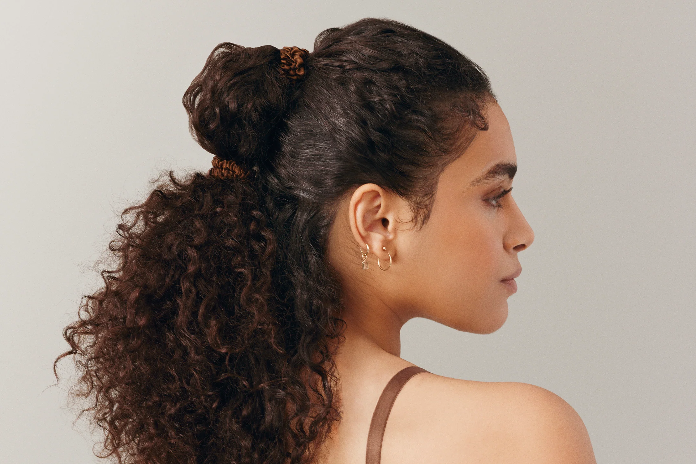 Back To Basics Dark Brown Skinny Scrunchies - Image 5