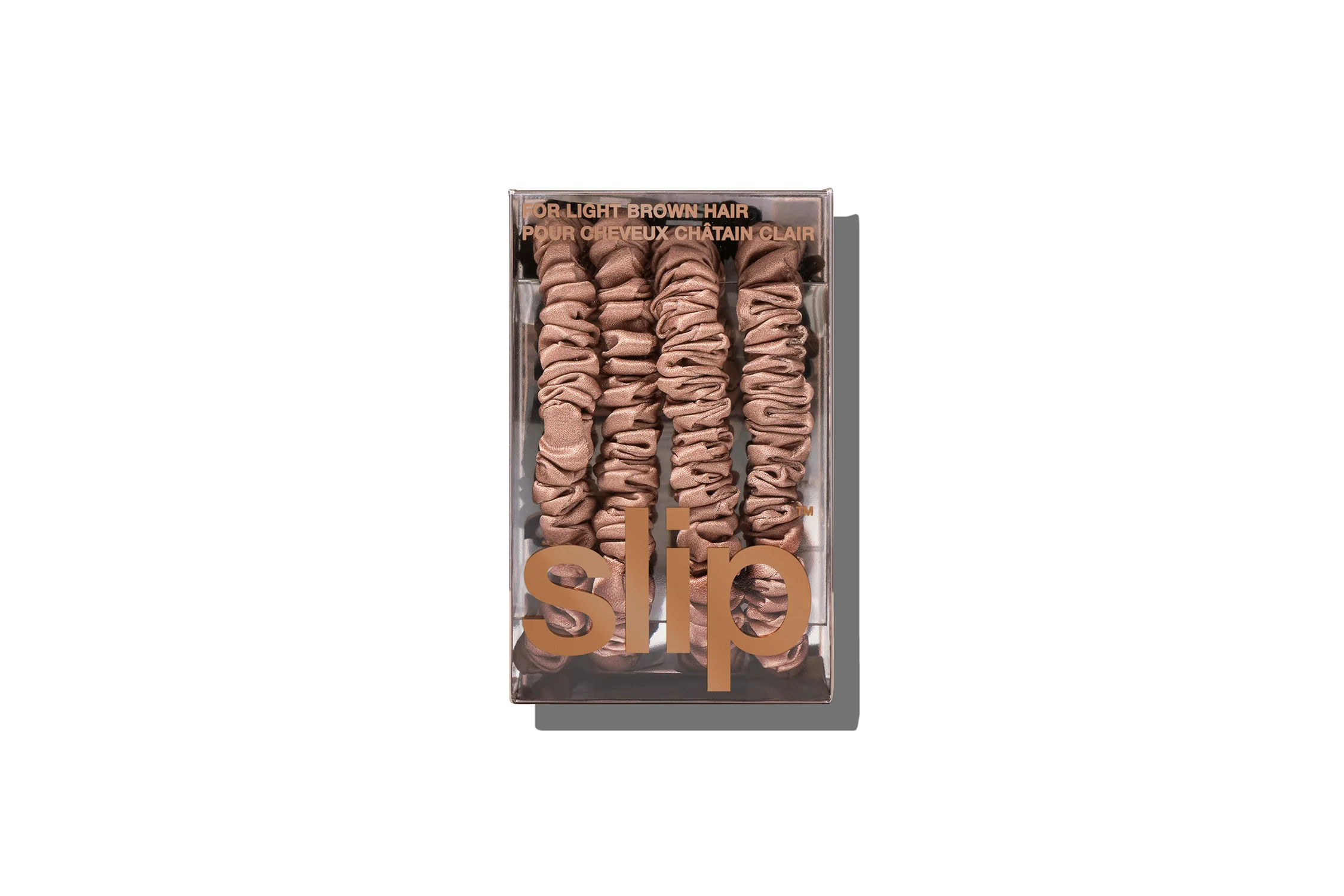 Back To Basics Light Brown Skinny Scrunchies - Image 3