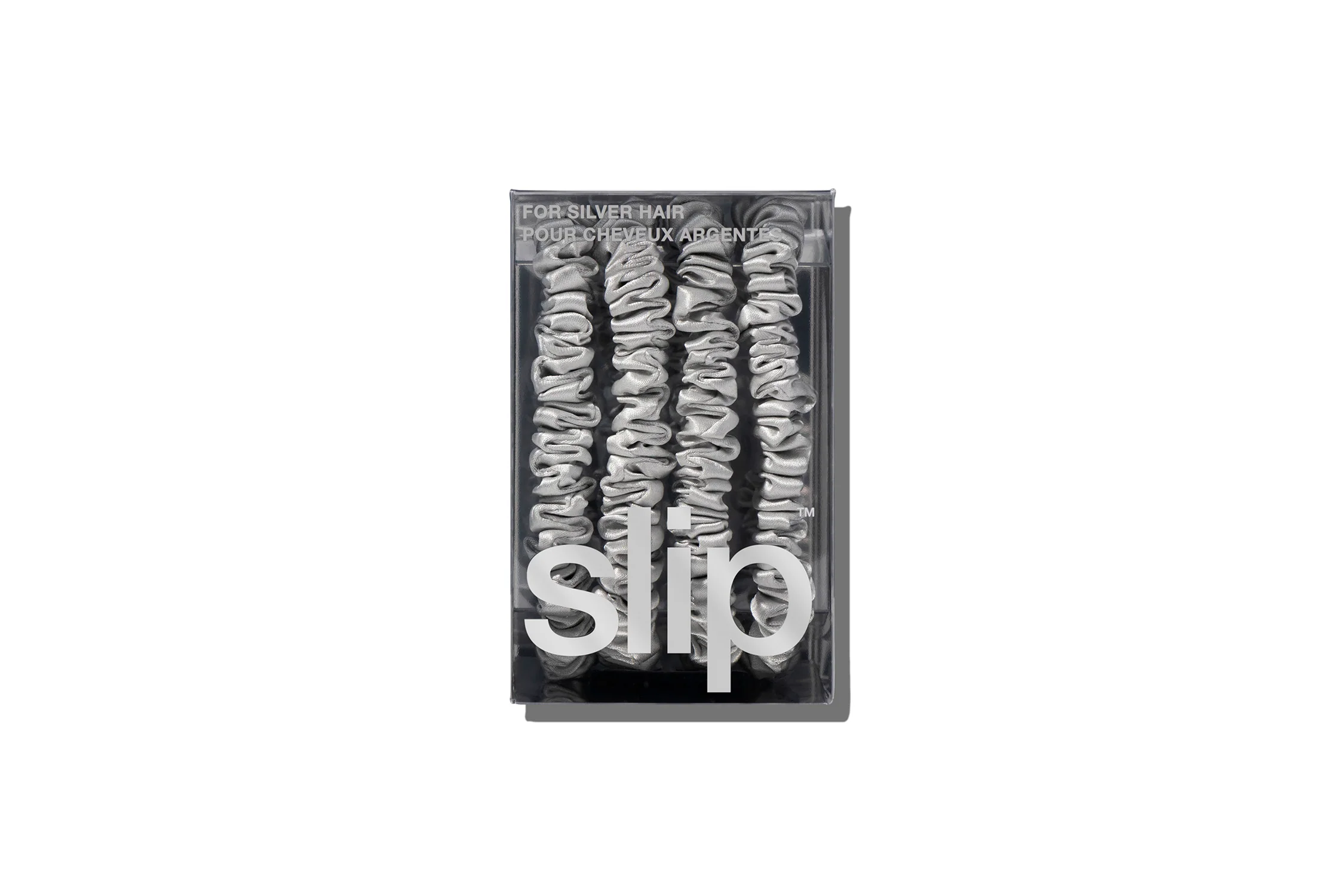 Back To Basics Silver Skinny Scrunchies - Image 3